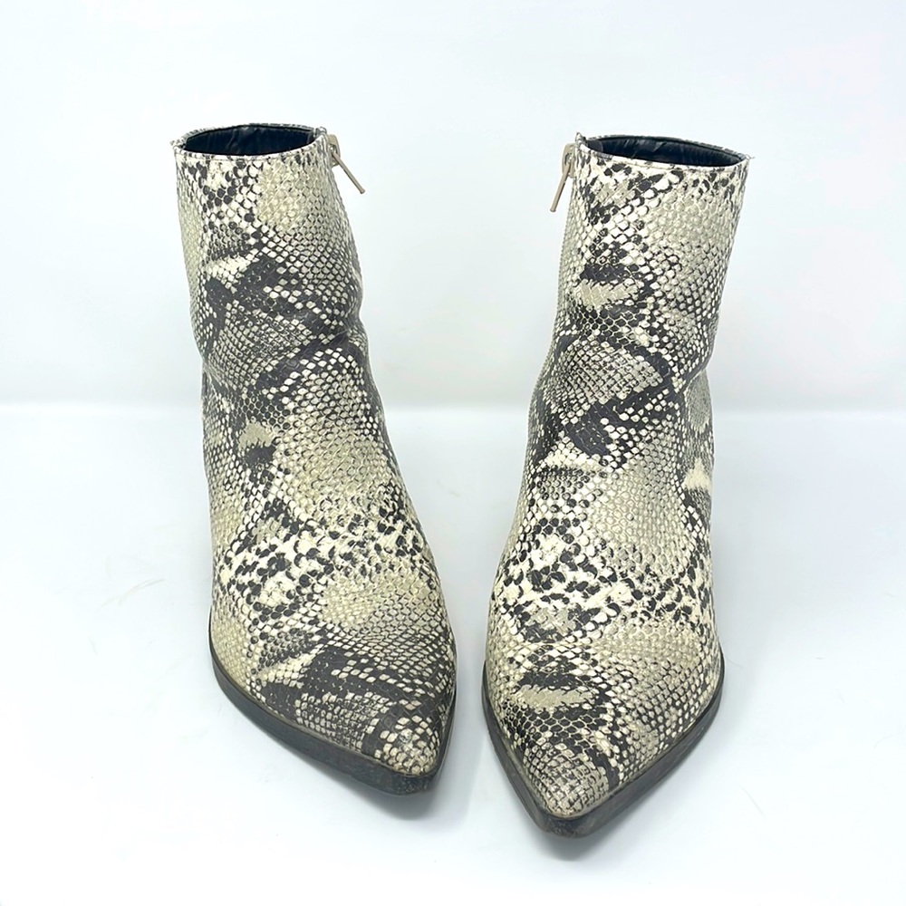 Women’s Faux Snakeskin Ankle Boots